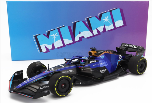 1/18 MINICHAMPS WILLIAMS F1 FW44 WILLIAMS ALEX ALBON MIAMI GP BOX SET LTD. 111 - Picture 2 of 3