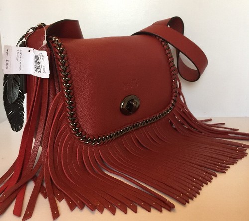 Coach 33939 Dakotah Fringe Flap Crossbody Bag In Whiplash Leather Dark Gunmetal - Bild 4 von 8