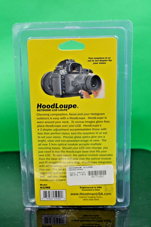 Hoodman H32MB HoodLoupe Lupa Exterior para Pantallas LCD de 3.2" Foto 2 de 2