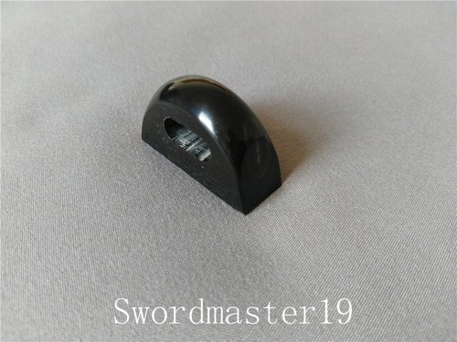 1 Hand Polished Black Buffalo Horn Kurikata for Japanese Katana Wakizashi Tanto - Picture 10 of 12