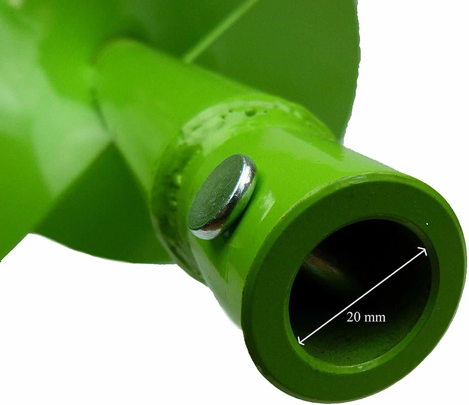 40mm Doppelwelle Erdbohrer HEX Adapter Erdlochbohrer Pfahlbohrer Bohrer - Bild 3 von 4