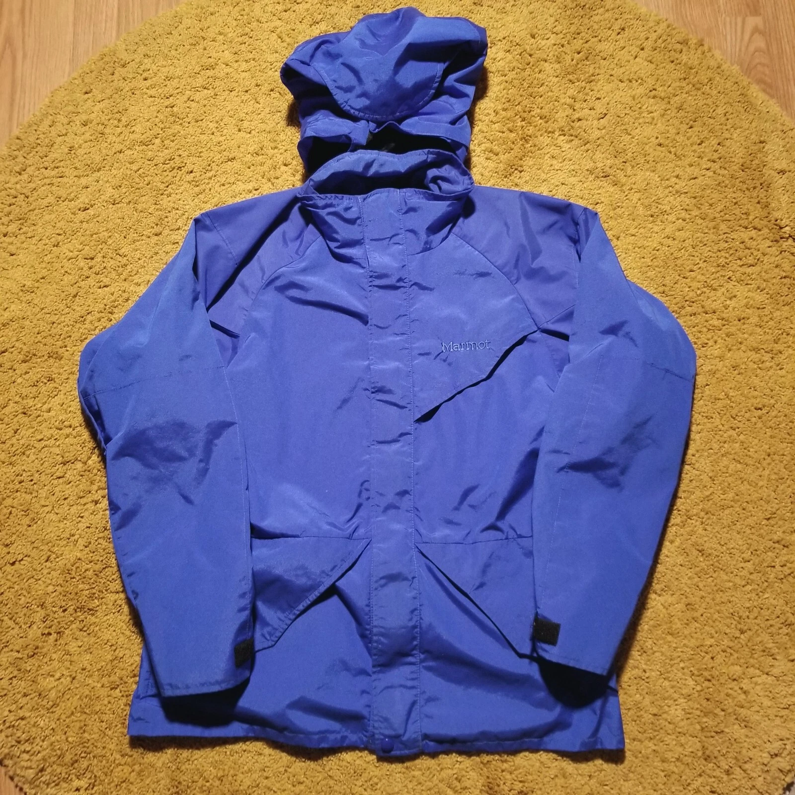 Vintage Marmot Gore-Tex Ski Snow Coat Jacket 90s Men’s M Zip Up Winter Tech Blue