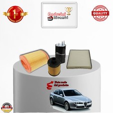 KIT TAGLIANDO 4 FILTRI  ALFA ROMEO 159 SW 1.9 JTDM 16V 110KW 150CV DAL 2008 ->