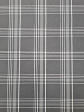 VW Golf GTi Tartan Upholstery Fabric Backed with 3mm Scrim Foam Material - grey