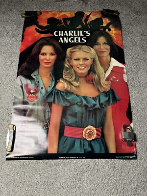 Charlie's Angels Vintage TV Movie Poster Jaclyn Smith Cheryl Ladd Kate Jackson