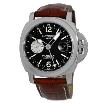 PANERAI Stainless Steel 44mm PAM00088 Luminor GMT Dual Time Box Warranty MINTY
