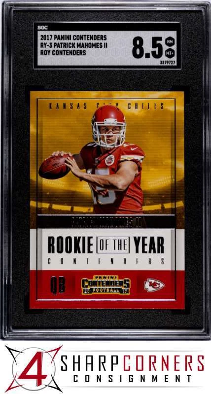Patrick Mahomes trading card