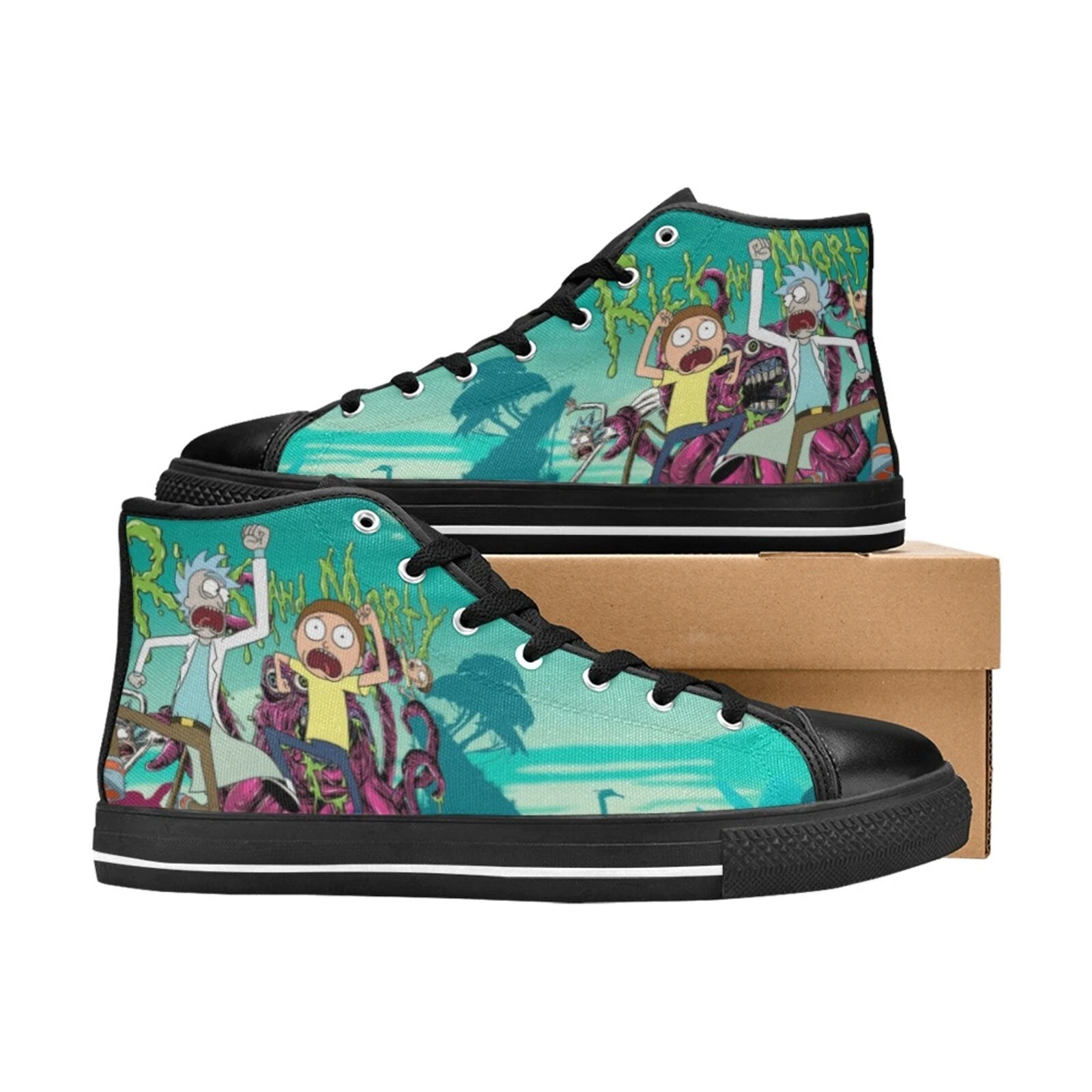 NEW Rick And Rickandmorty High Top Shoes
