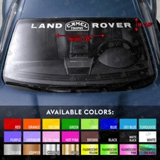 Windshield Banner Vinyl Decal Sticker for Land Defender Range Rover Discovery