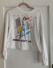 Netflix Stranger Things Eleven Long Sleeve Crop Tee Med Friends Don t Lie TV