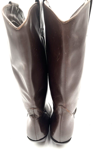 Women’s Cowboy Western Boots Brown Size 9M Crafted In Brazil - Picture 4 of 16