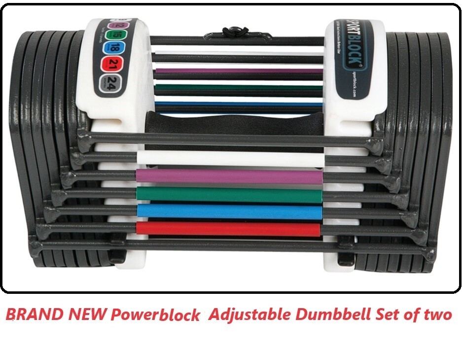 PowerBlock Adjustable Dumbbells & ベンチ Powerblock (Pro 50