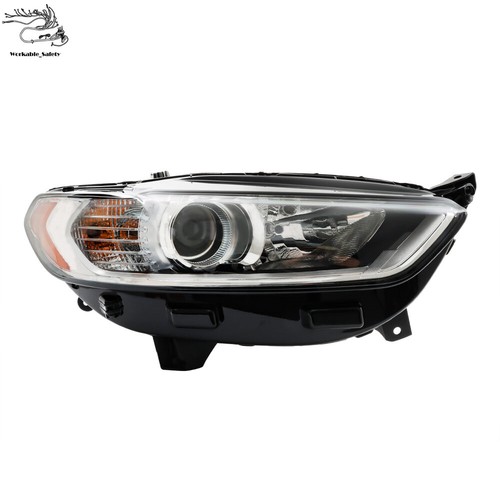 Headlight For 2013-2015 2016 Ford Fusion Halogen Chrome Housing Passenger Side - Picture 4 of 13