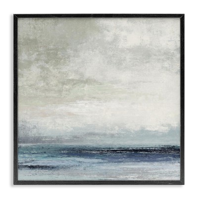 Rainy Sea Shoreline Cloudy Sky Abstract Viewpoint, Design by Suzanne Nicoll