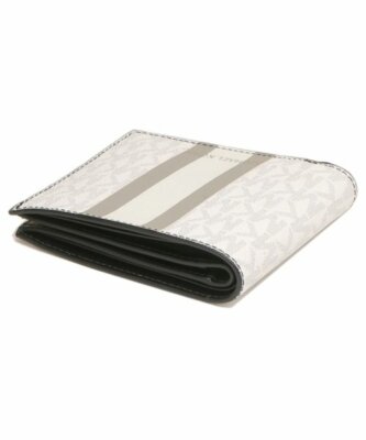 Michael Kors Billfold Wallet Box Set White Gray Logo  display picture 1