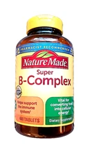 Nature Made Super B-Complex with Vitamin C & Folic Acid 460 Tablets EXP 04/2027