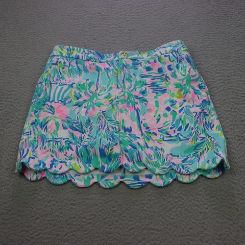 Lilly Pulitzer Colette Scallop Hem Skort Skirt Womens 2 Multicolor Beach Preppy