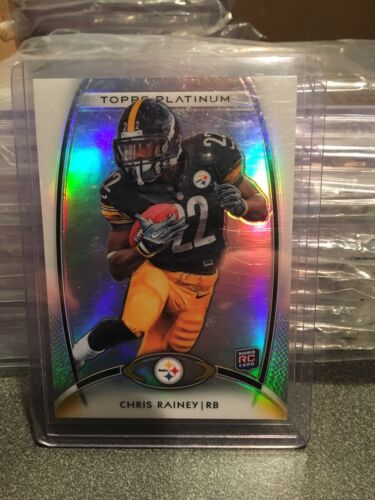 2012 TOPPS PLATINUM CHRIS RAINEY ROOKIE REFRACTOR CARD PITTSBIRGH STEELERS RC - Picture 1 of 2