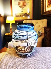 MOORCROFT WINDS OF CHANGE GINGER JAR. RACHEL BISHOP. SHIP AT SEA. 1ST QUALITY