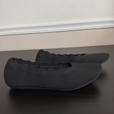 Skechers Cleo 2.0 - Love Spell Black Stretchy Slip On Ballerina Flats Size 8