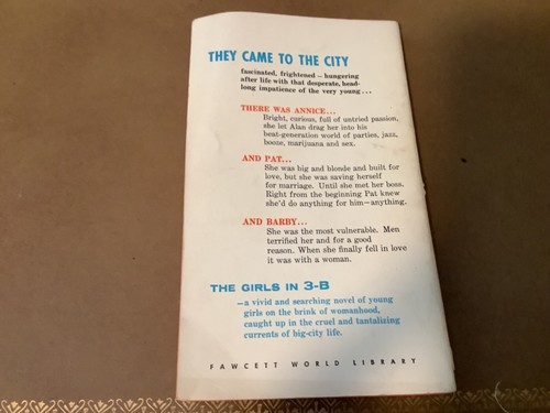 The Girls In 3 - B - Valerie Taylor - Crest Books Original Printing- 1959 - Picture 2 of 5