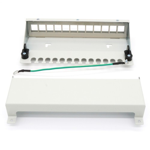 Patchpanel 12 Port Gehäuse Desktop Aufputz Kompatibel RJ45 USB HDMI Keystone g - Bild 3 von 7
