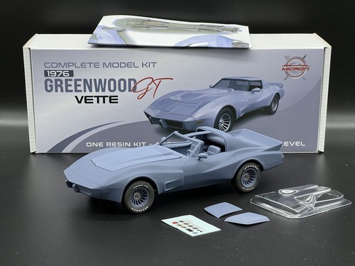 1/18 1976 Greenwood GT Corvette RARE Wide C3 Vette Premium Resin Kit With Engine - Picture 3 of 15