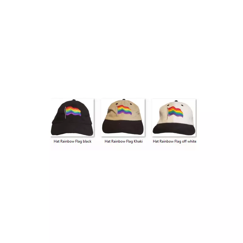 LGBTQ Pride Hat Embroidered LGBT Gay Rainbow Baseball Cap Triangle Globe Ribbon