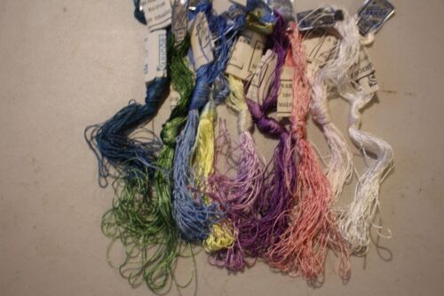 Varicor Luinha Variegated Embroidery Thread yarn 9 Skeins 15 meters each vintage - Picture 2 of 6