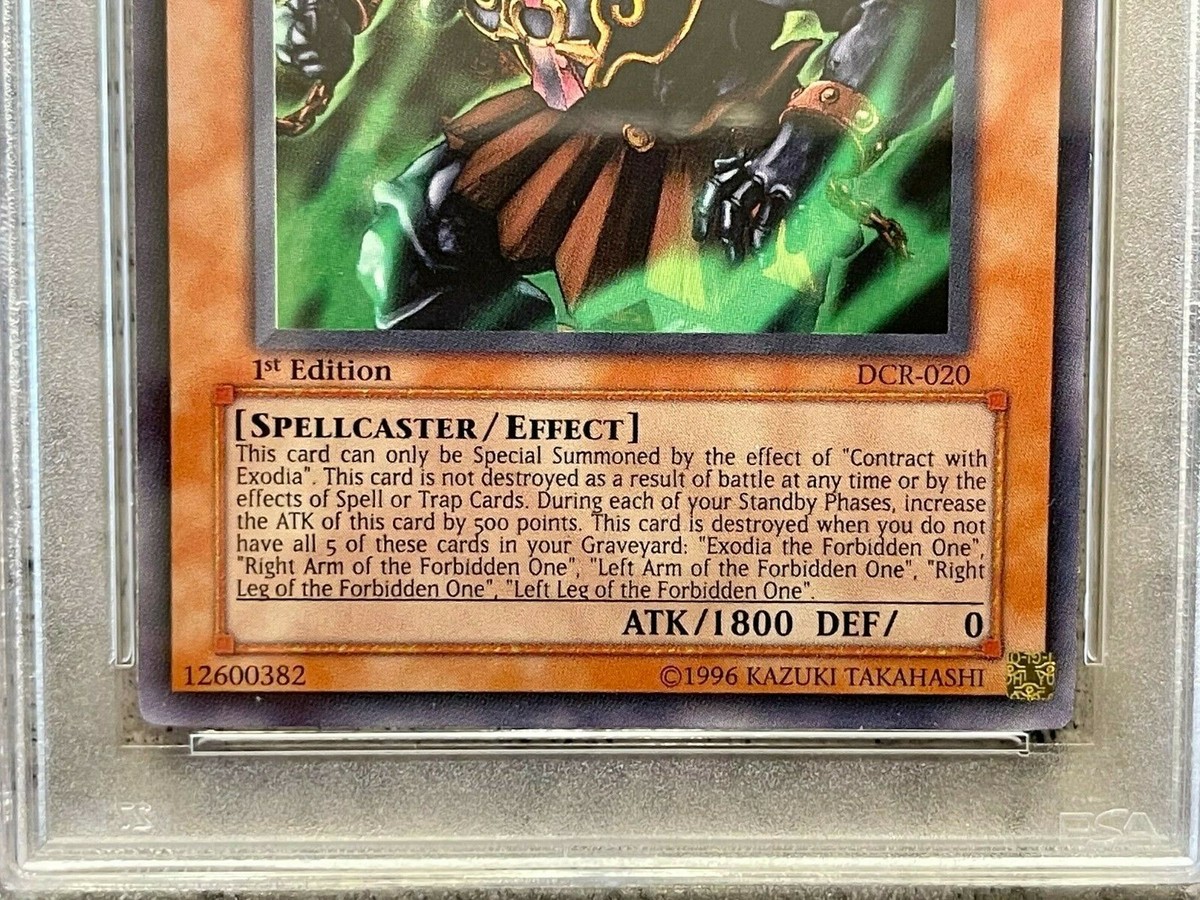 Yu-Gi-Oh! Exodia Necross DCR-020 Dark Crisis 1st Edition PSA 10