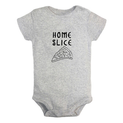 Homeslice Pizza Novelty Romper Baby Bodysuit Newborn Infant