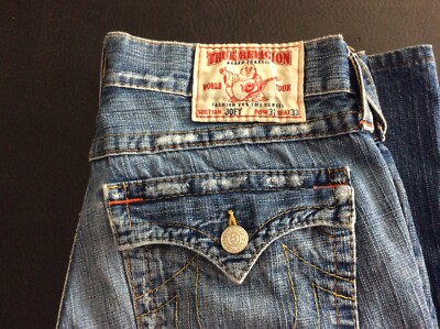 服/ファッション True Religion brand jeans JORY row29seat33 True Religion Men's Ricky Straight Jeans 32