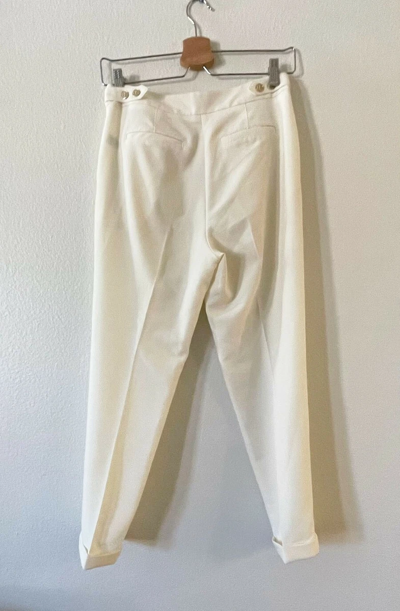 Forever 21 white linen pants sale