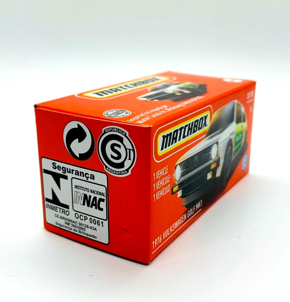 2021 Matchbox ~ VW ~ #33/100 - 1976 Volkswagen Golf MK1 ~ POLIZEI IN BOX SEALED - Image 3 of 4