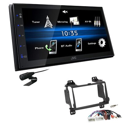 JVC Autoradio Touchscreen Bluetooth für Hyundai H-1 Cargo und Travel Rubbertouch