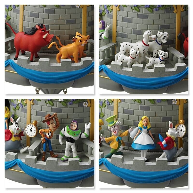 Disney Timeless Magic Wall Cuckoo Clock With 43 Friends by The Bradford
