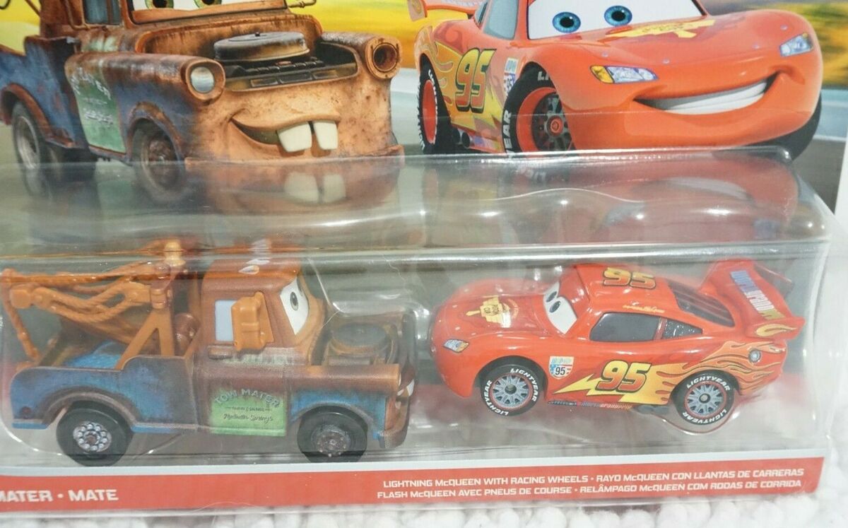 Disney Pixar Cars Diecast Lightning McQueen & Mater 2-Pack