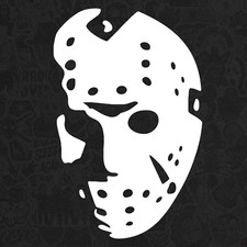Jason Voorhees Friday the 13th Horror Logo Die Cut Vinyl Decal Sticker Laptop