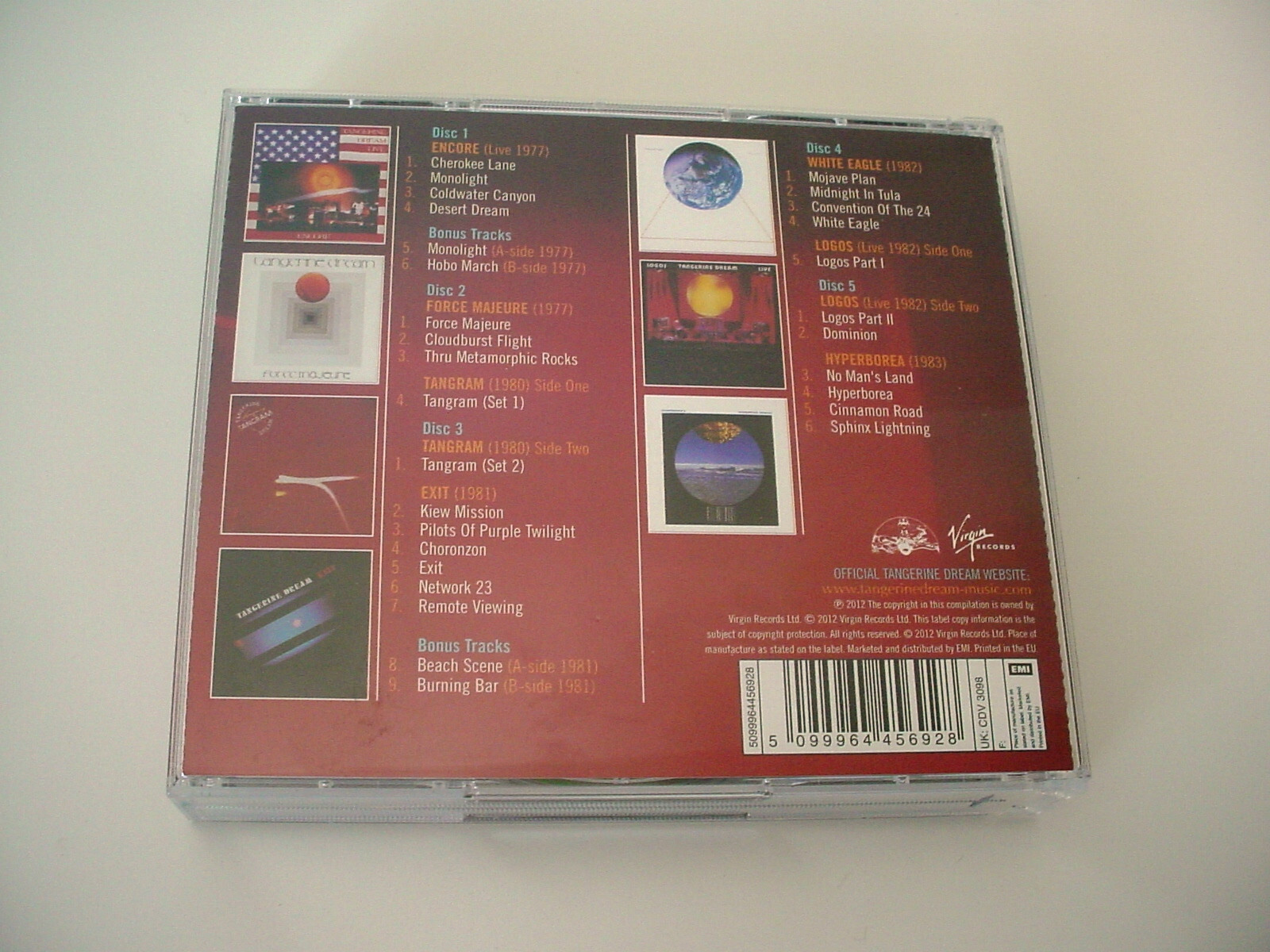 TANGERINE DREAM The Virgin Years 19771983 Original 5 CD 2012 VIRGIN