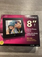 Aluratek  Black Auto Slideshow 8 Inch LCD Digital Photo Frame ADPF08SF