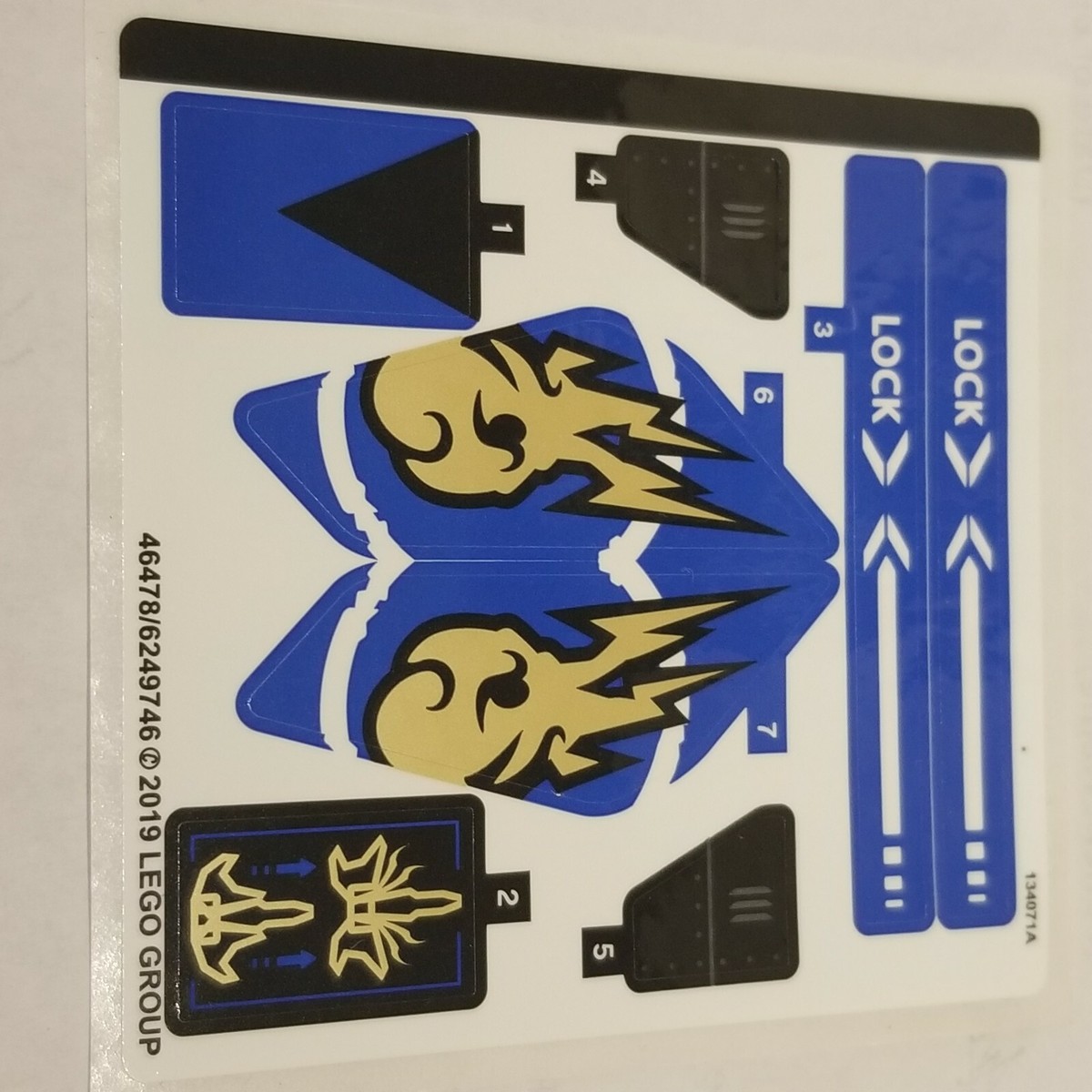 NEW LEGO | Sticker Sheet for set 70668 (46478/6249746) Jay's Storm