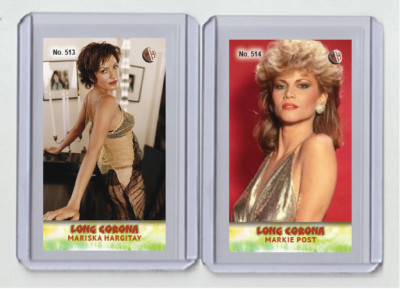 markie post smoking cigarettes Markie Post rare MH Long Corona #'d x/3 Tobacco card no. 514