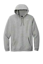 Nike Men's Club Fleece Pullover Hoodie Light Heather Grey S-XXL CJ1611-010 NWT