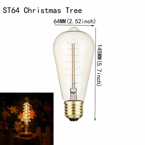 Vintage Industrial Retro Edison Bulb E27 40W Filament Light Deco Lamp 220V 240V - Picture 24 of 31
