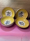 Vintage Stangl  Blueberry Pottery 6 1/2 In Lugged Bowls / 5 1/2 In Trinket Bowls