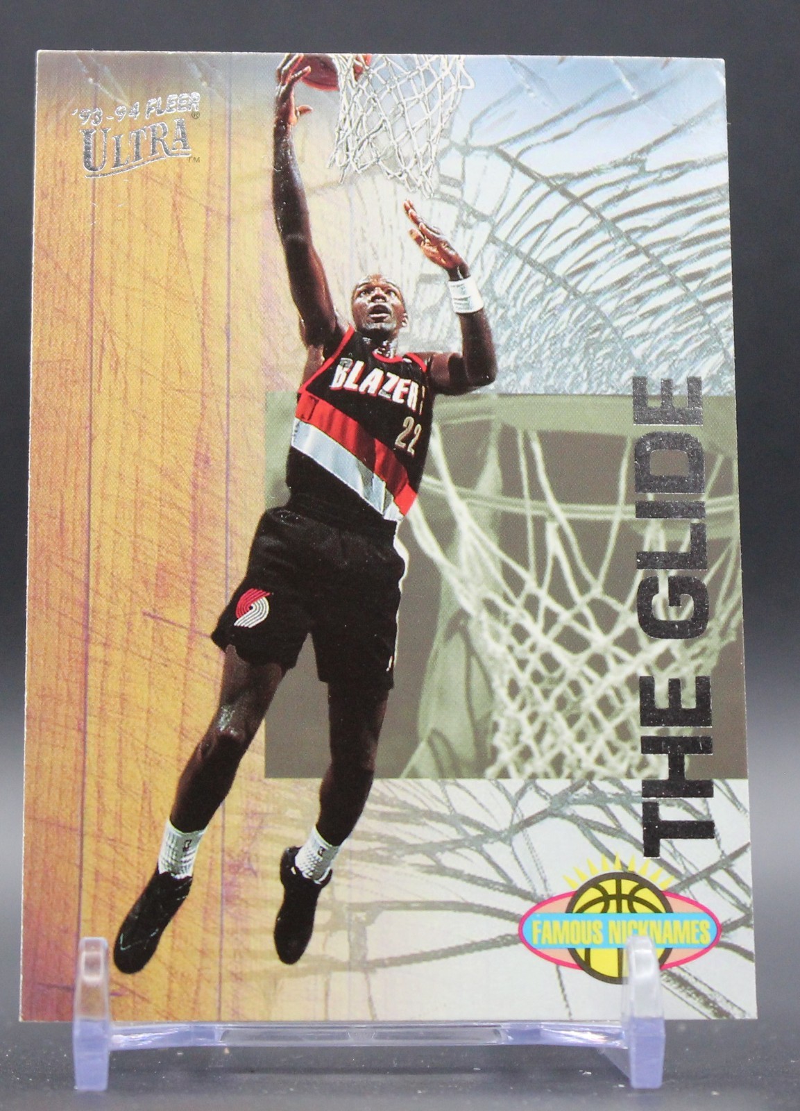 1993-94 Fleer Ultra Famous Nicknames - Clyde Drexler #4 "The Glide"