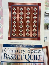 COUNTRY SPIRIT BASKET 84x98 pieced Quilt Pattern from American Patchwork Magazin