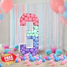 Marquee Numbers 3ft Mosaic Balloon Frame Set Pre-Cut Foam Board