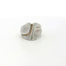 Sterling silver Ribbed Freeform Ring - Size 5.75 C31031921