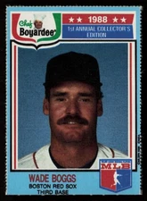 Wade Boggs 1988 Chef Boyardee #22 HOF Boston Red Sox Baseball Card